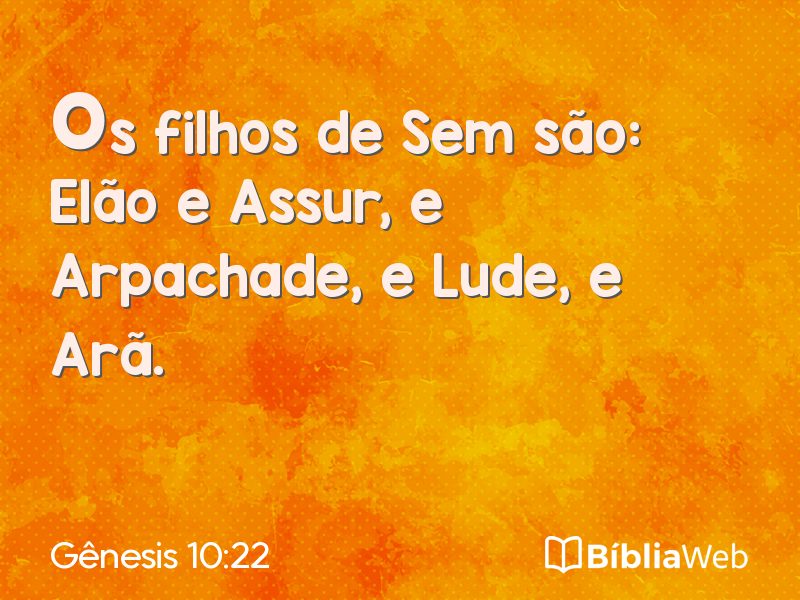 Gênesis 10:22 em imagem para compartilhar