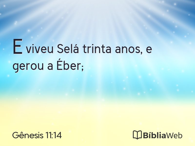 Gênesis 11:14 em imagem para compartilhar