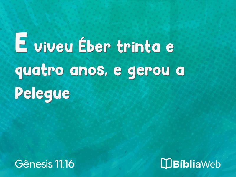 Gênesis 11:16 em imagem para compartilhar