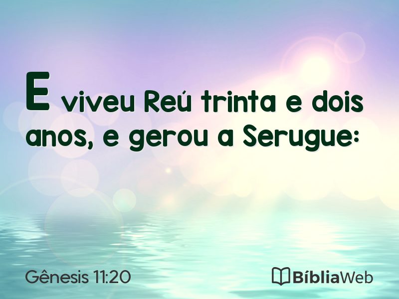 Gênesis 11:20 em imagem para compartilhar