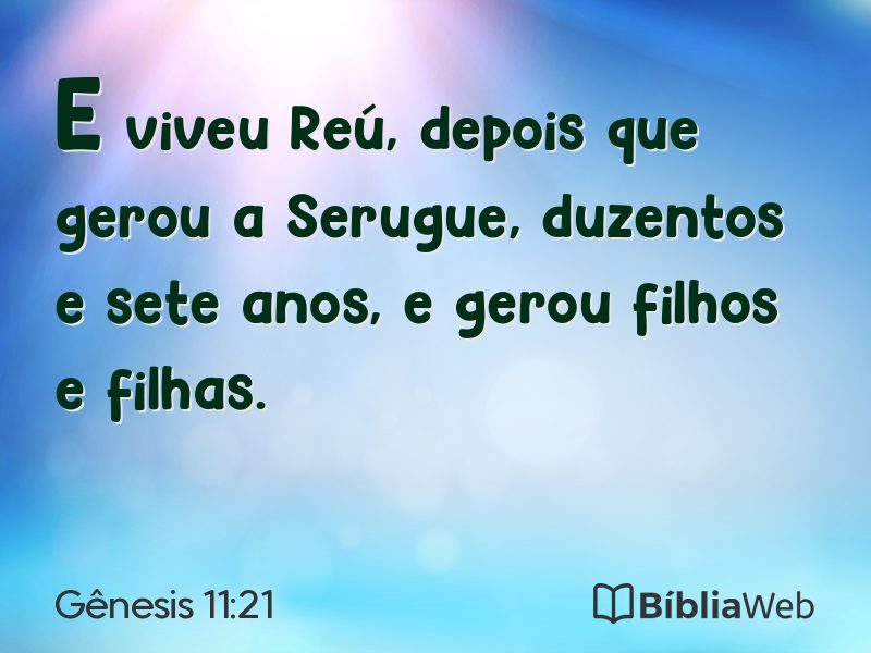 Gênesis 11:21 em imagem para compartilhar