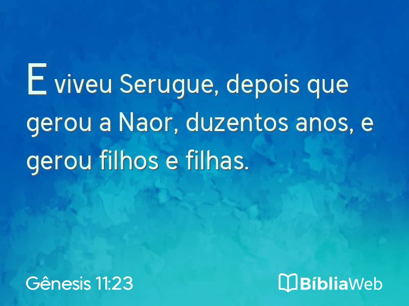 Gênesis 11:23 em imagem para compartilhar