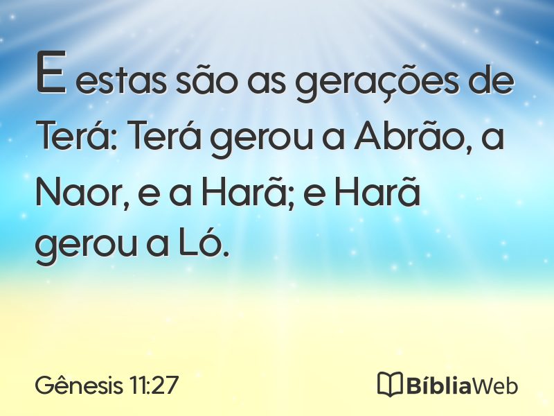 Gênesis 11:27 em imagem para compartilhar