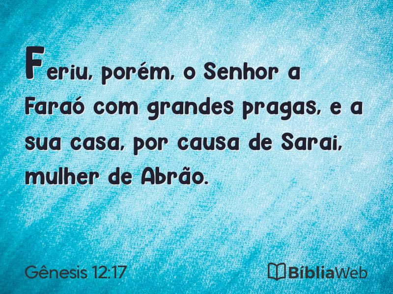 Gênesis 12:17 em imagem para compartilhar