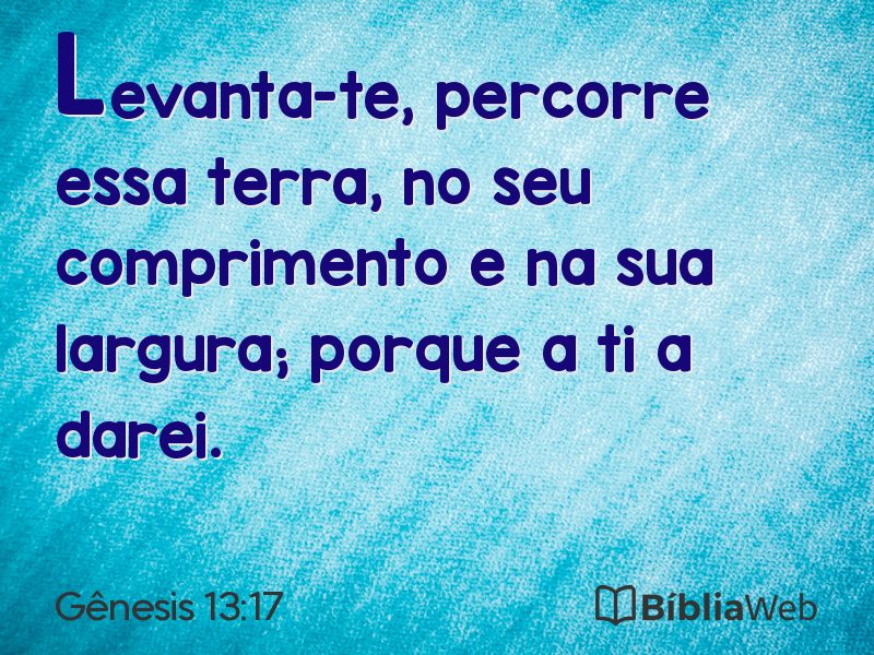 Gênesis 13:17 em imagem para compartilhar