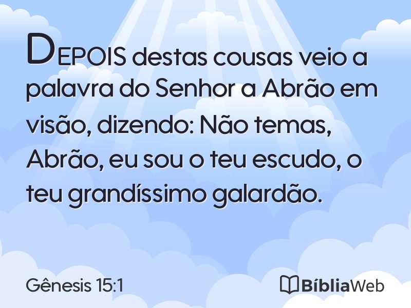 Gênesis 15:1 em imagem para compartilhar