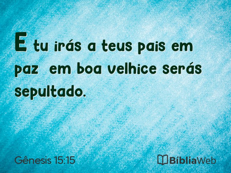 Gênesis 15:15 em imagem para compartilhar