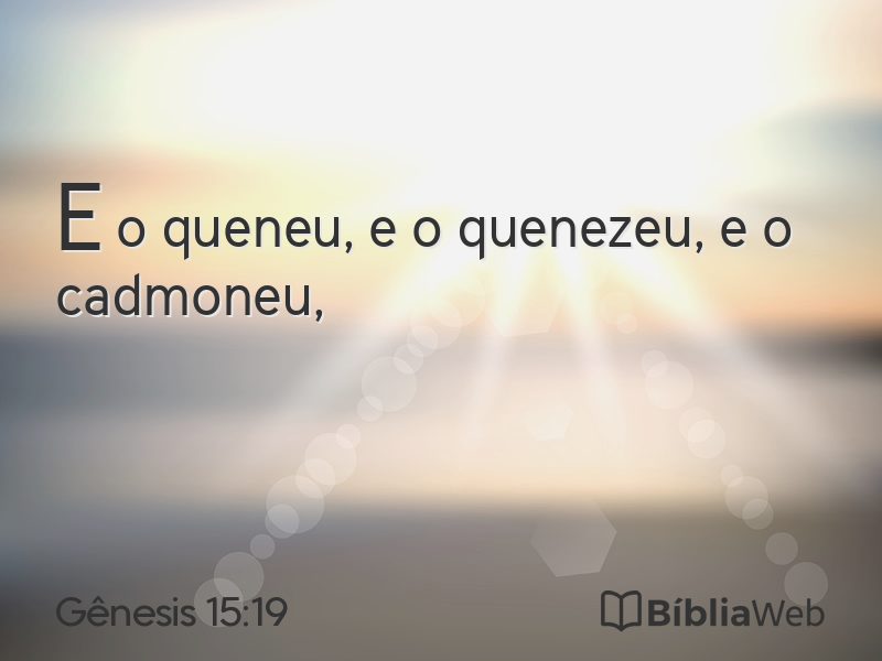 Gênesis 15:19 em imagem para compartilhar