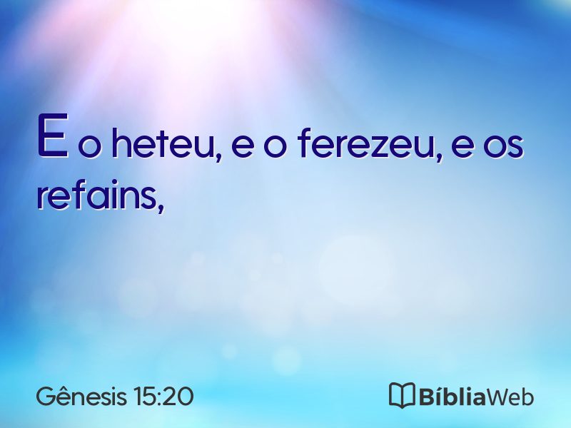 Gênesis 15:20 em imagem para compartilhar