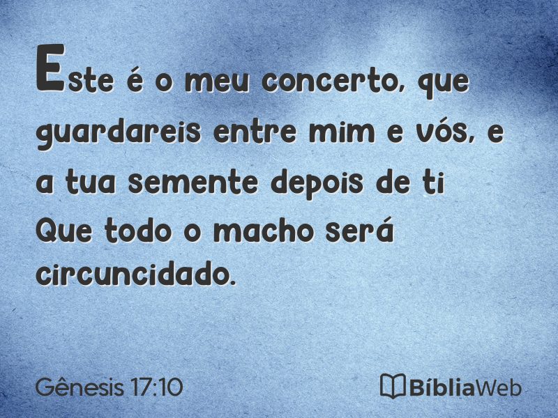 Gênesis 17:10 em imagem para compartilhar