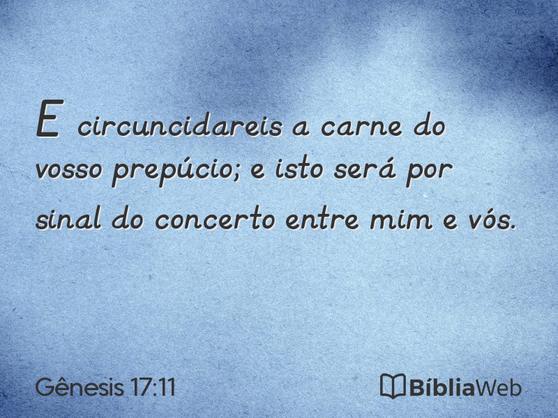 Gênesis 17:11 em imagem para compartilhar