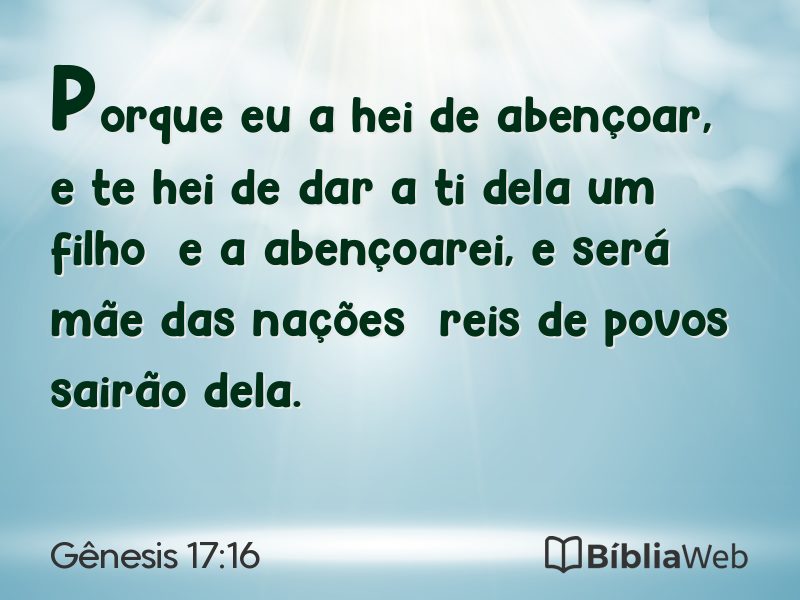 Gênesis 17:16 em imagem para compartilhar
