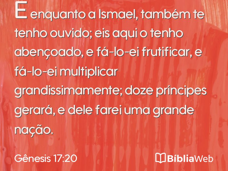 Gênesis 17:20 em imagem para compartilhar