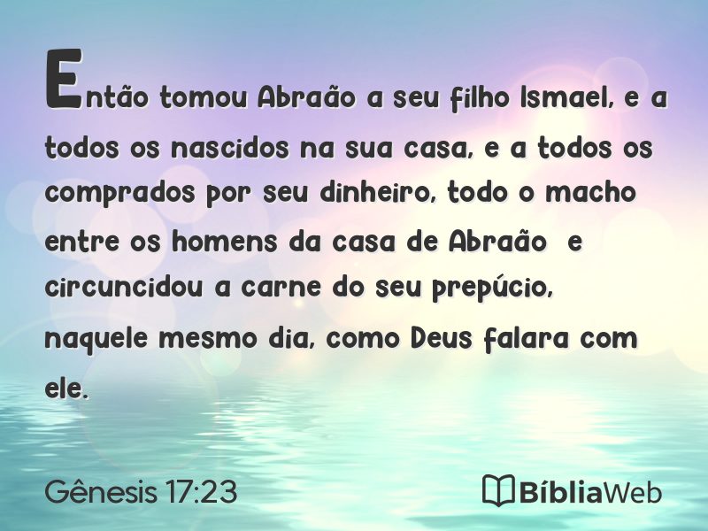 Gênesis 17:23 em imagem para compartilhar