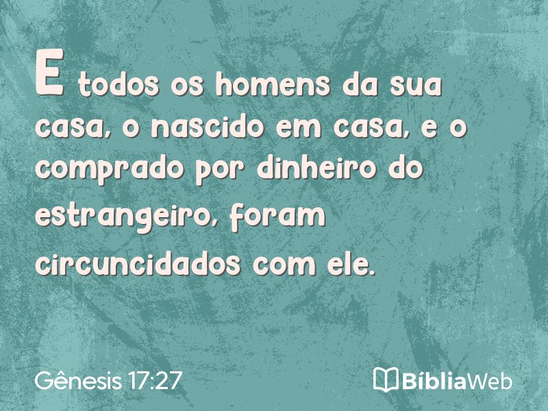 Gênesis 17:27 em imagem para compartilhar