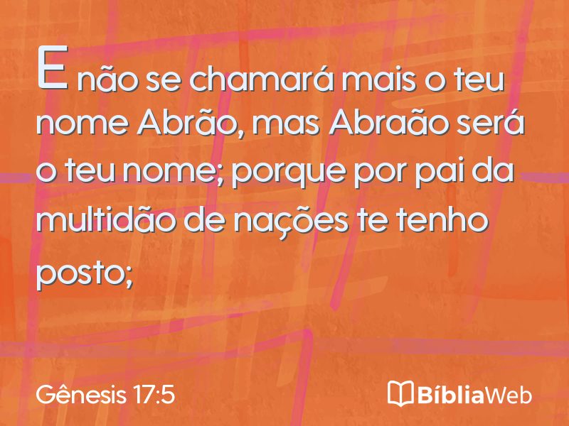 Gênesis 17:5 em imagem para compartilhar