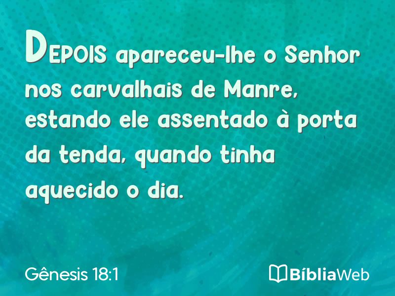 Gênesis 18:1 em imagem para compartilhar