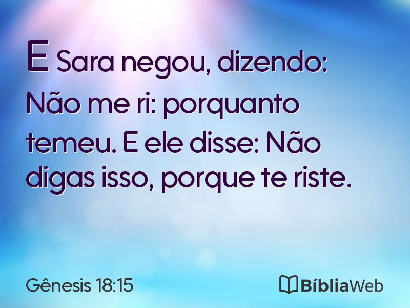Gênesis 18:15 em imagem para compartilhar