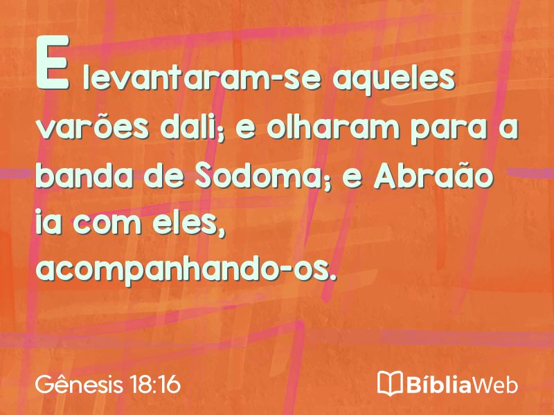 Gênesis 18:16 em imagem para compartilhar