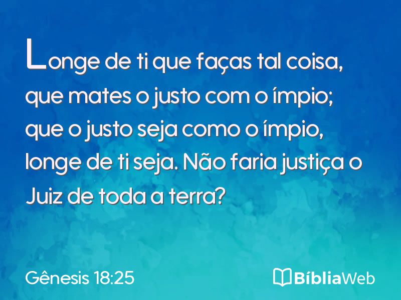 Gênesis 18:25 em imagem para compartilhar
