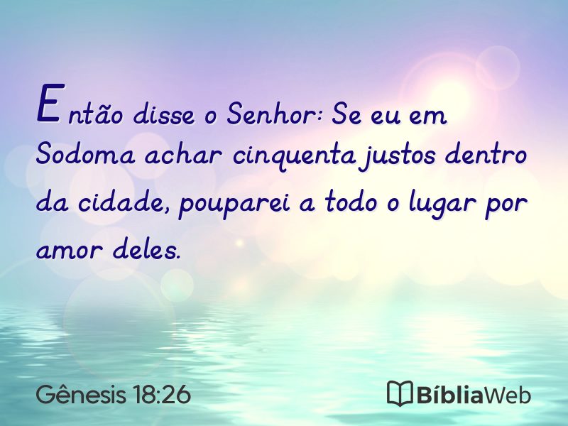 Gênesis 18:26 em imagem para compartilhar