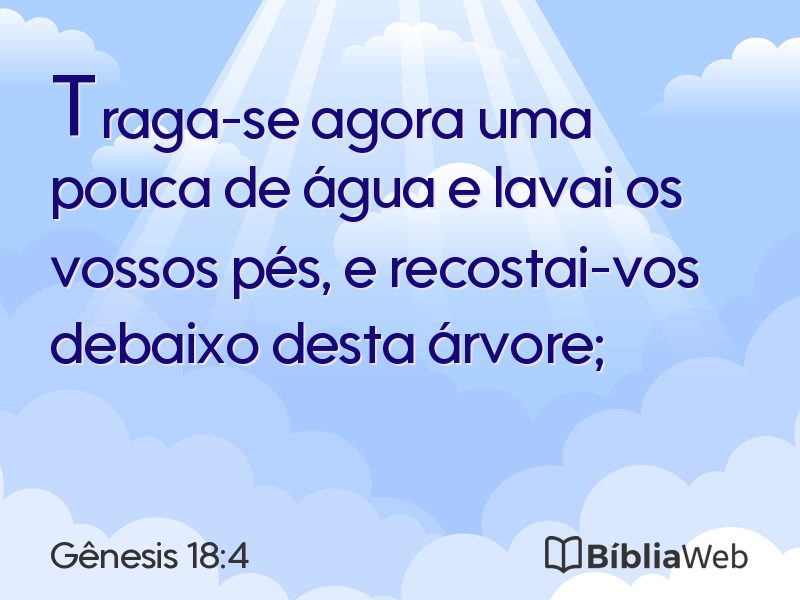 Gênesis 18:4 em imagem para compartilhar