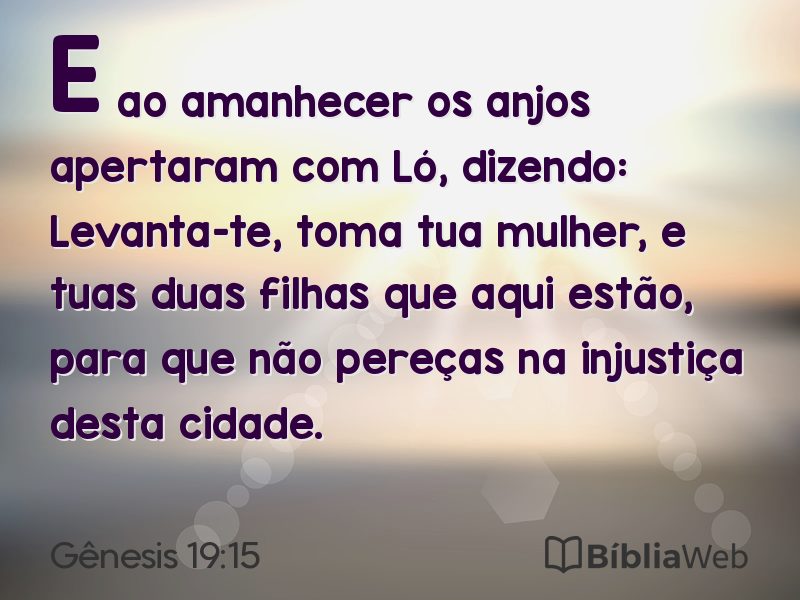 Gênesis 19:15 em imagem para compartilhar