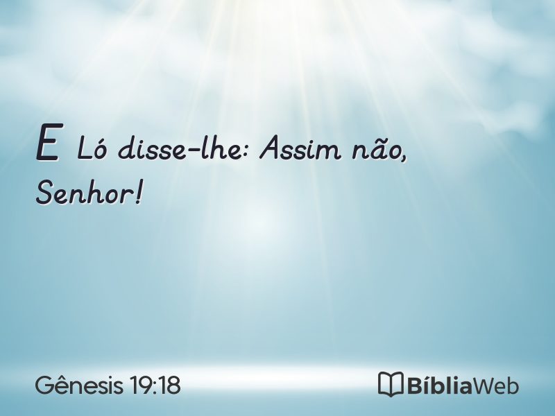 Gênesis 19:18 em imagem para compartilhar