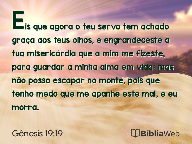 Gênesis 19:19 em imagem para compartilhar