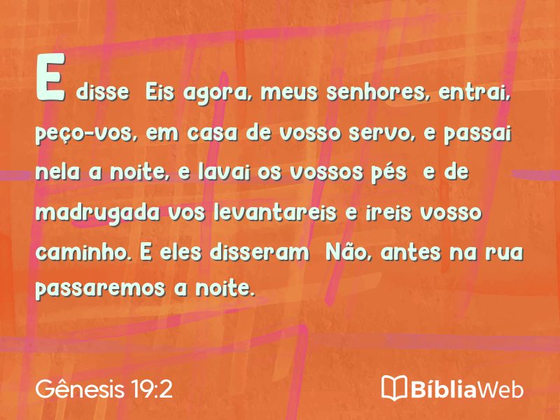 Gênesis 19:2 em imagem para compartilhar