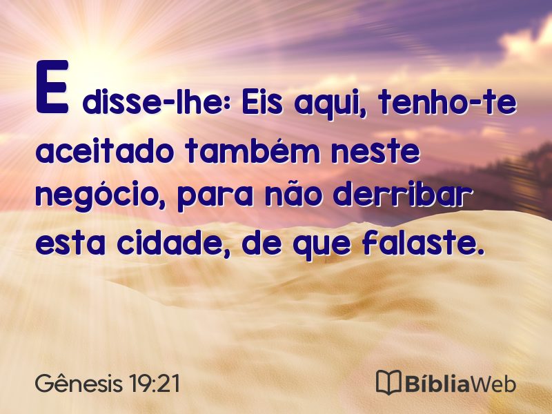 Gênesis 19:21 em imagem para compartilhar