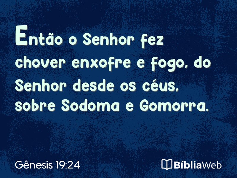 Gênesis 19:24 em imagem para compartilhar