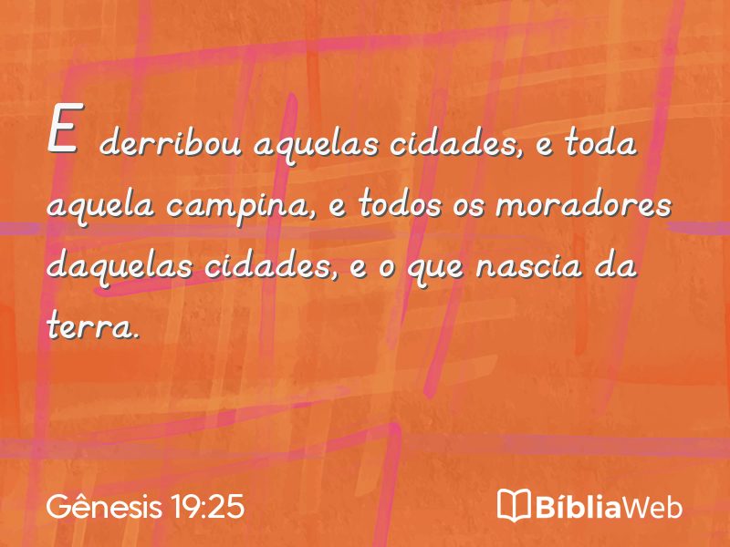 Gênesis 19:25 em imagem para compartilhar