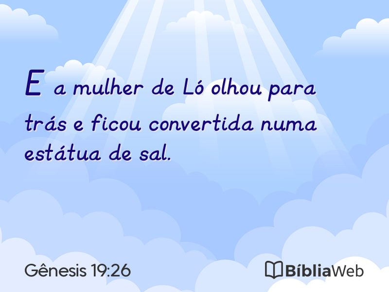 Gênesis 19:26 em imagem para compartilhar