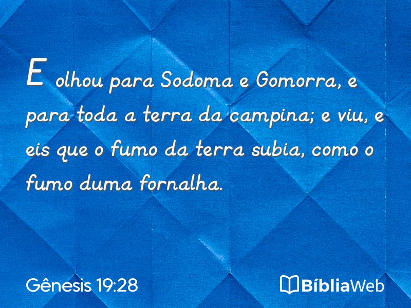 Gênesis 19:28 em imagem para compartilhar