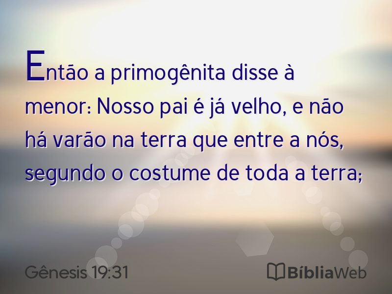 Gênesis 19:31 em imagem para compartilhar