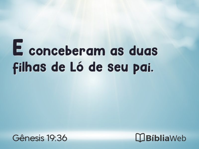 Gênesis 19:36 em imagem para compartilhar