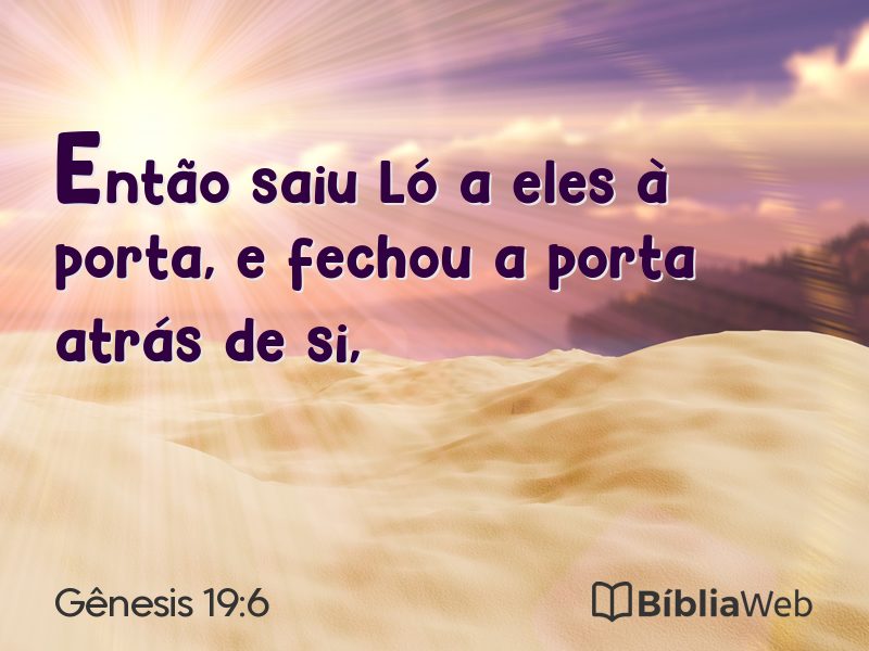Gênesis 19:6 em imagem para compartilhar
