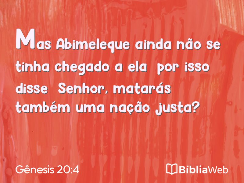 Gênesis 20:4 em imagem para compartilhar