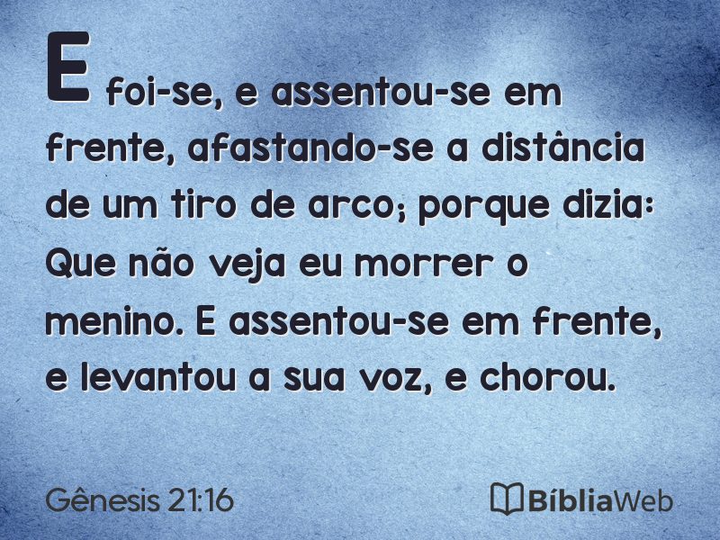 Gênesis 21:16 em imagem para compartilhar