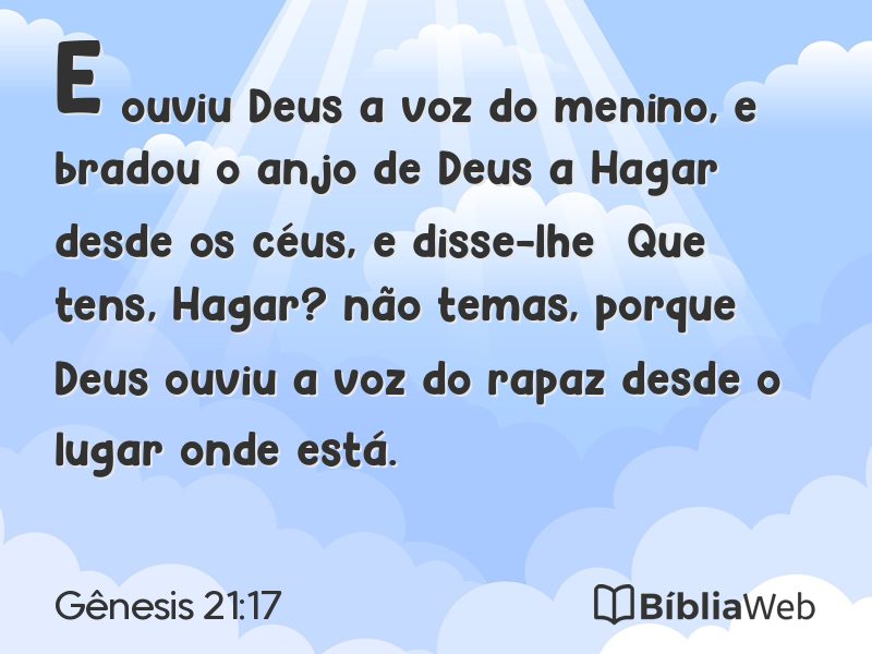 Gênesis 21:17 em imagem para compartilhar