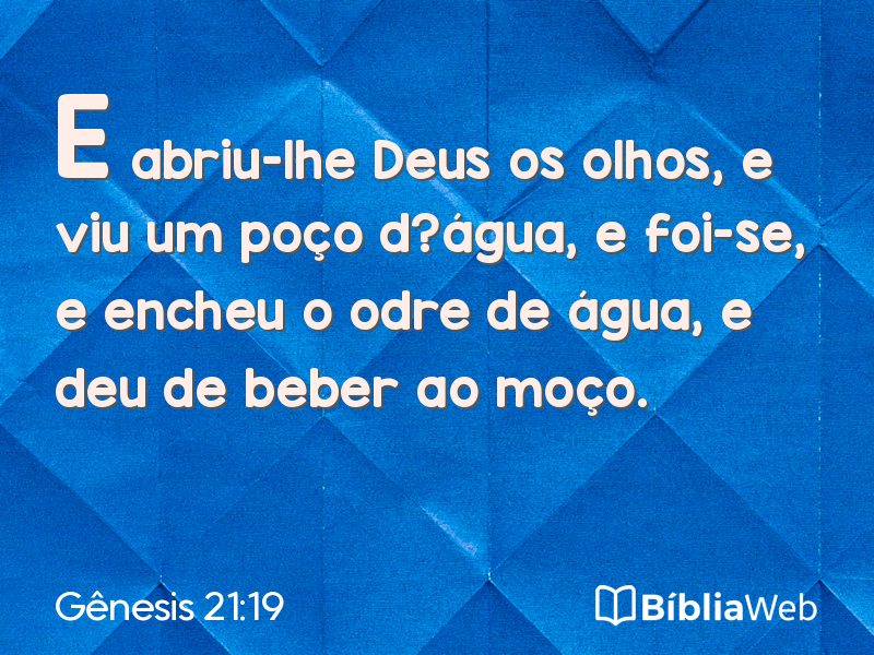 Gênesis 21:19 em imagem para compartilhar