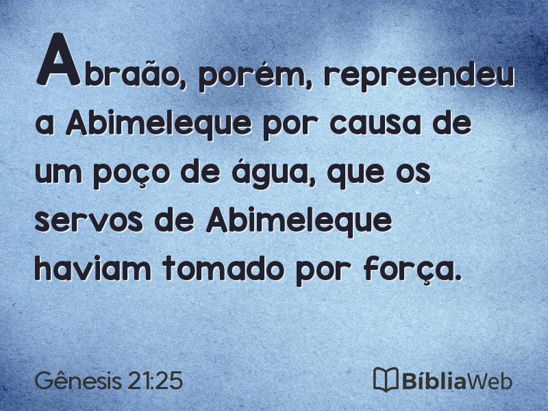 Gênesis 21:25 em imagem para compartilhar