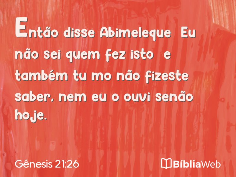 Gênesis 21:26 em imagem para compartilhar