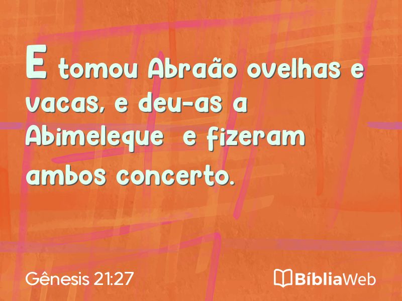 Gênesis 21:27 em imagem para compartilhar