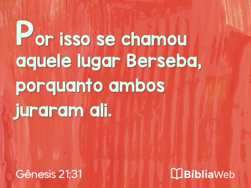 Gênesis 21:31 em imagem para compartilhar