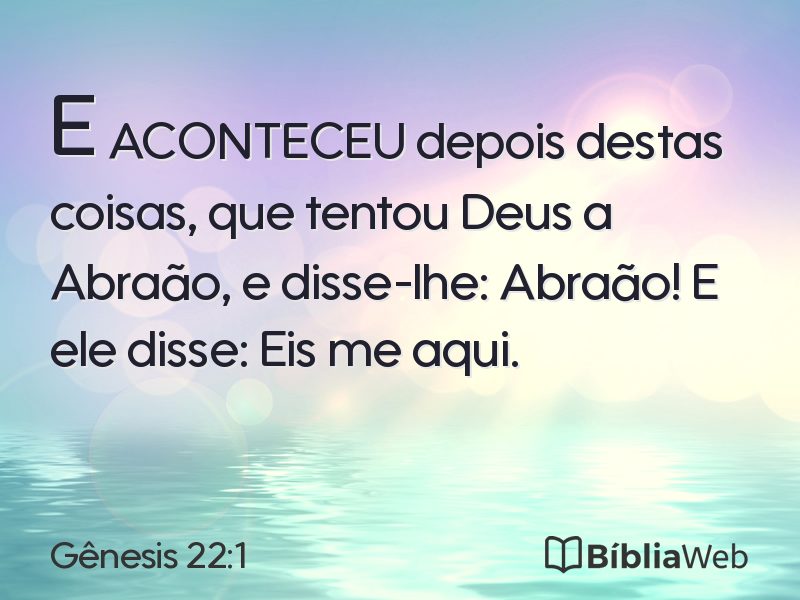 Gênesis 22:1 em imagem para compartilhar