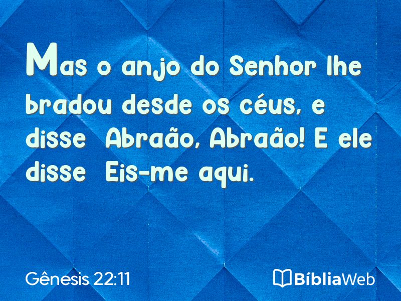 Gênesis 22:11 em imagem para compartilhar