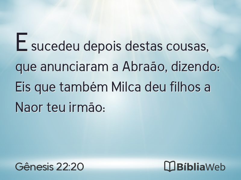 Gênesis 22:20 em imagem para compartilhar