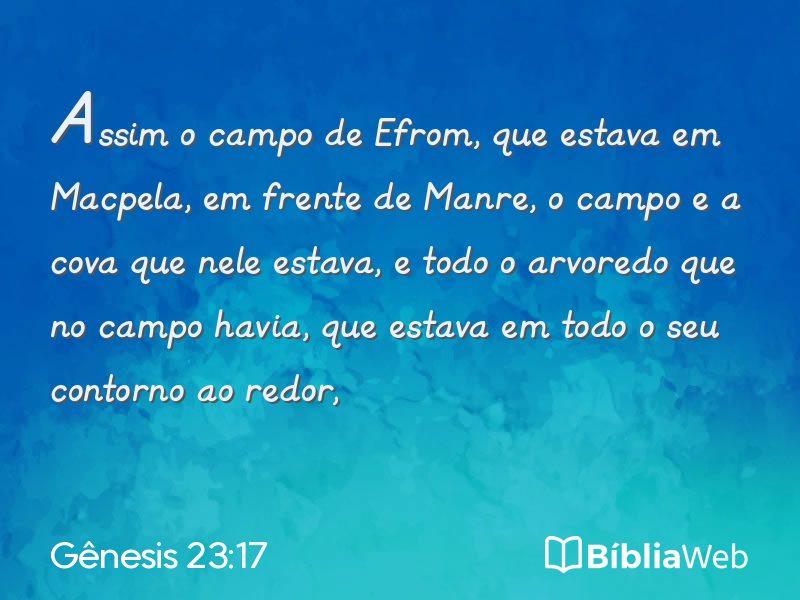 Gênesis 23:17 em imagem para compartilhar